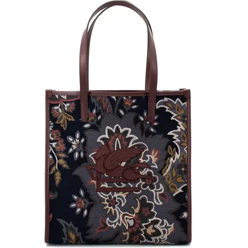 Floral Paisley Love Trotter Shopping Bag , female, Sizes: ONE SIZE - ETRO - Modalova