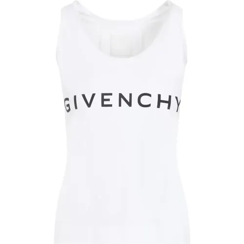 Weiße Tank Top Baumwollmischung , Damen, Größe: XS - Givenchy - Modalova