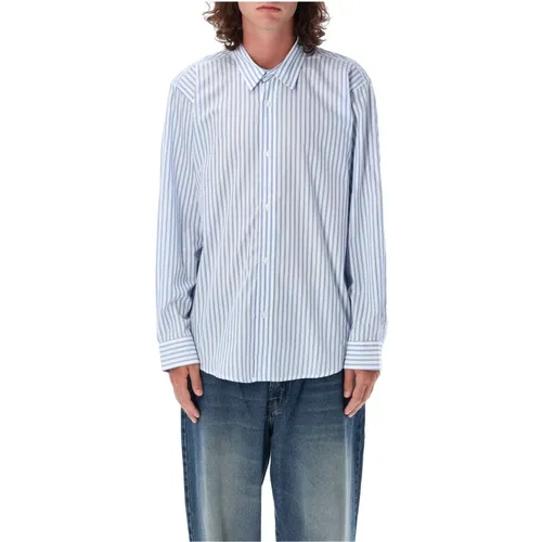 Stripes Shirt Classic Fit , male, Sizes: M, S, XL - Pop Trading Company - Modalova