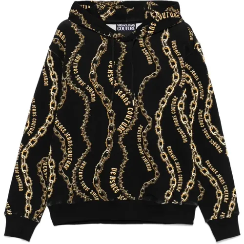 Hoodies, male, , Size: L Chain Couture Sweater - Versace Jeans Couture - Modalova