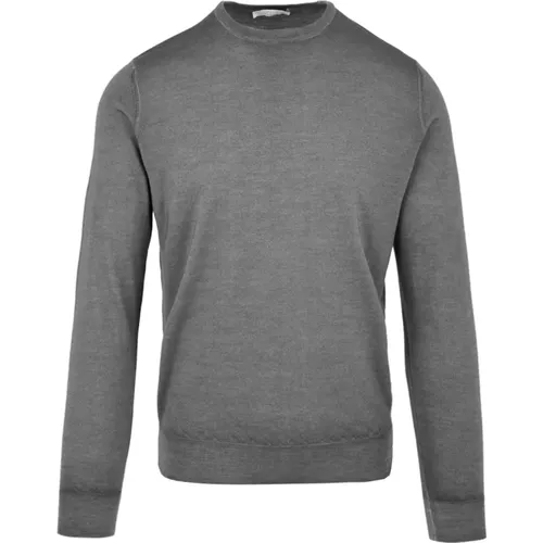 Sweatshirts, male, , Size: 3XL Y26102 300 Steel Sweater - Filippo De Laurentiis - Modalova