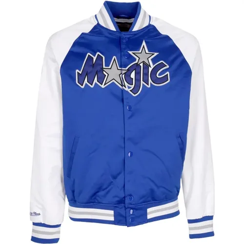 Bomber Jackets, male, , Size: S NBA Primetime Bomber Jacket Orlando Magic - Mitchell & Ness - Modalova