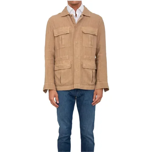 Light Jackets, male, , Size: L Shirt Jacket for Women - PESERICO - Modalova