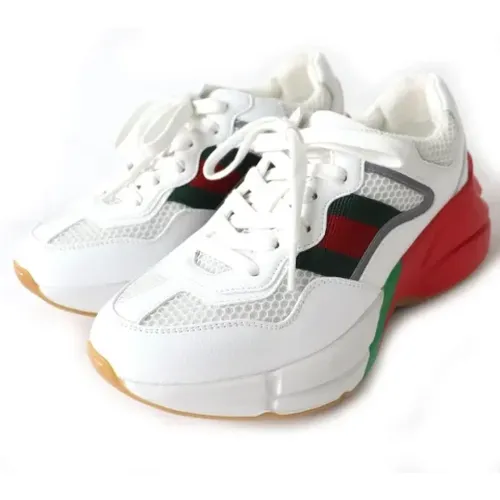 Pre-owned Sneakers, male, , Size: 18 US Pre-owned Leather sneakers - Gucci Vintage - Modalova