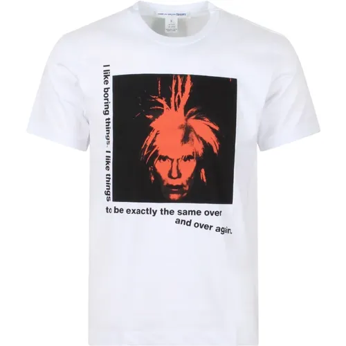 Andy Warhol T-Shirt , male, Sizes: S, L, XL, M - Comme des Garçons - Modalova