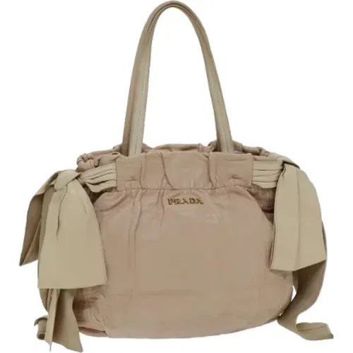 Pre-owned Tote Bags, female, , Size: ONE SIZE Pre-owned Leather totes - Prada Vintage - Modalova