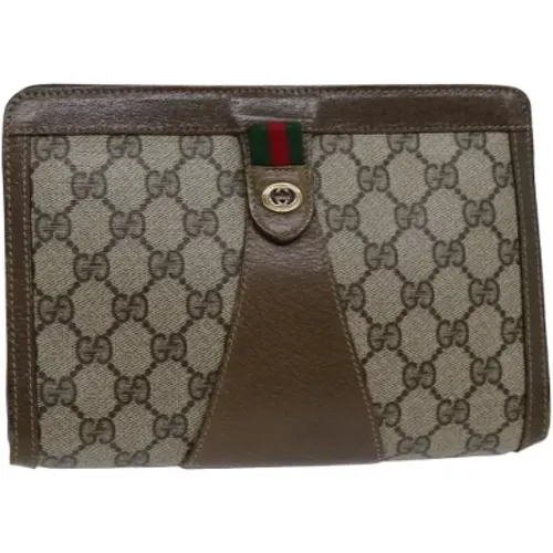 Pre-owned Leather clutches , female, Sizes: ONE SIZE - Gucci Vintage - Modalova