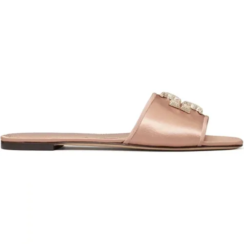 Eleanor Pave Slide Sandals , female, Sizes: 3 UK, 4 1/2 UK, 5 1/2 UK - TORY BURCH - Modalova
