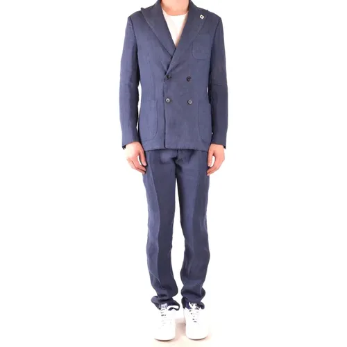 M Eg468Avegr52207849Tc Wool Suit , male, Sizes: L, XL - Lardini - Modalova