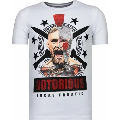 Conor Notorious Warrior - Rhinestone T-shirt - Local Fanatic - Modalova