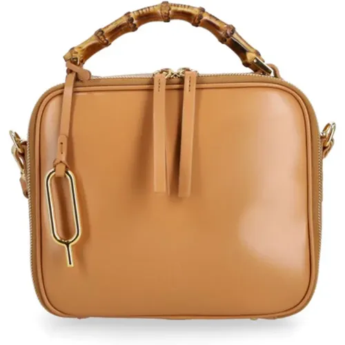 Leather Sisisi Handbag , female, Sizes: ONE SIZE - Quarzovivo - Modalova