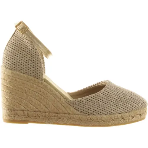 Golden Sandals , female, Sizes: 7 UK, 9 UK, 8 UK - Espadrilles - Modalova