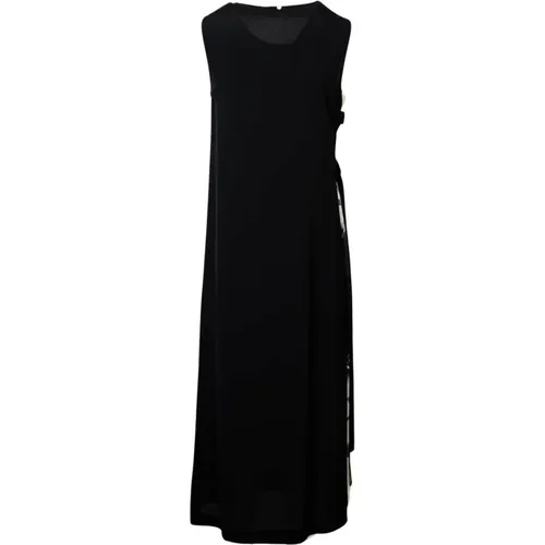 Sleeveless Dress with Round Neckline , female, Sizes: XS - High - Modalova