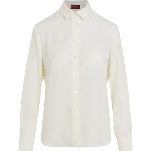 Ivory Top for Women , female, Sizes: S - Gucci - Modalova