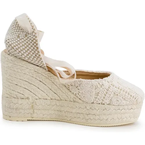 Crochet Wedge Heel Flat Shoes , female, Sizes: 5 UK, 6 UK, 4 UK, 7 UK, 2 UK, 3 UK - Manebí - Modalova