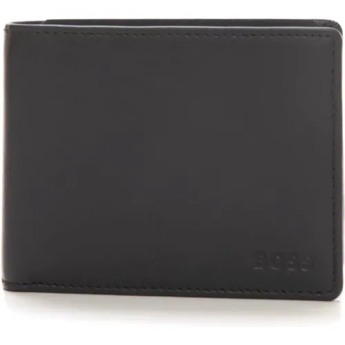 Wallets & Cardholders, male, , Size: ONE SIZE Leather Wallet with Card Slots - Boss - Modalova