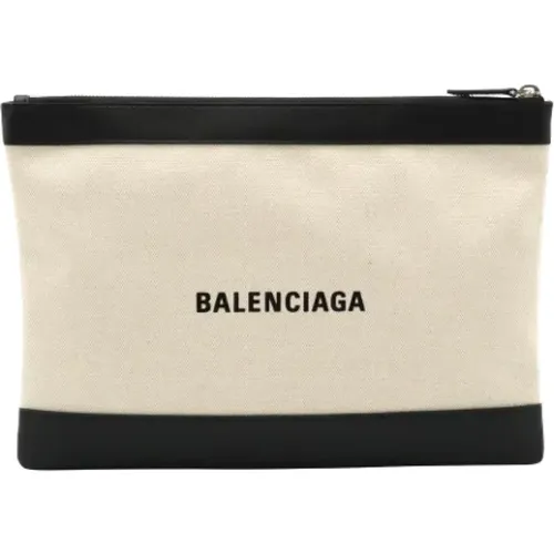 Pre-owned Clutches, male, , Size: ONE SIZE Pre-owned Canvas clutches - Balenciaga Vintage - Modalova