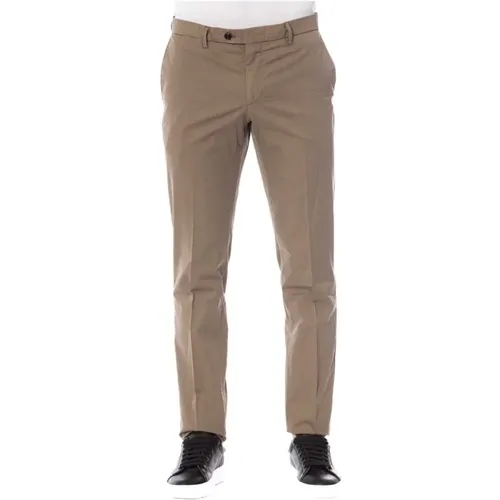 Chinos, male, , Size: XS Stylish Pants with Button and Zipper Closure - Trussardi - Modalova