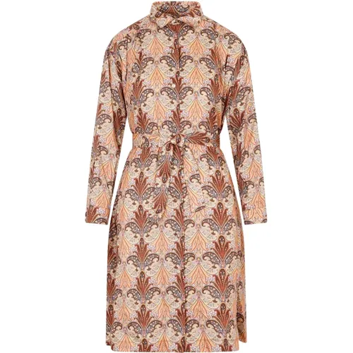 Printed Shirt Dress , female, Sizes: XS - ETRO - Modalova