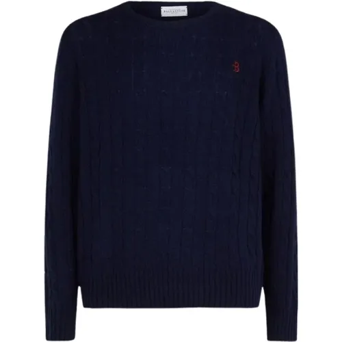 Round-neck Knitwear, male, , Size: L Sporty and Youthful Sweater - Ballantyne - Modalova