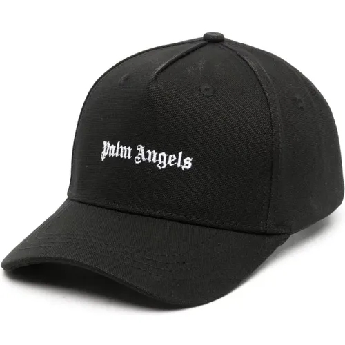 Logo Embroidered Hats , male, Sizes: ONE SIZE - Palm Angels - Modalova