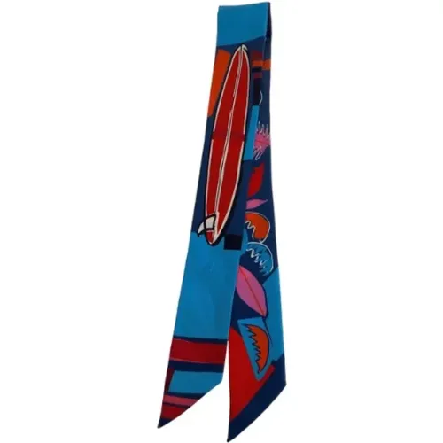 Pre-owned Scarves, female, , Size: ONE SIZE Pre-owned Canvas scarves - Hermès Vintage - Modalova