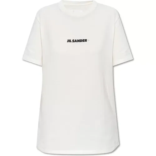 T-shirt with logo , female, Sizes: L, XS, S, M - Jil Sander - Modalova