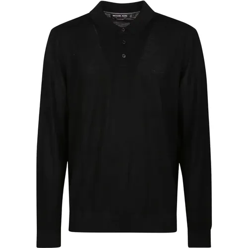 Long Sleeve Polo Shirt , male, Sizes: M - Michael Kors - Modalova
