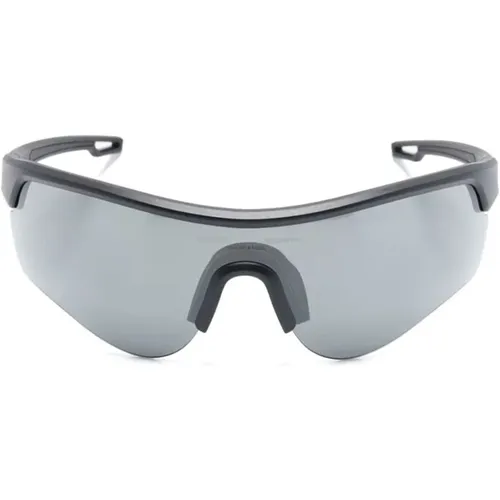 Sunglasses, male, , Size: ONE SIZE Biker-Style Sunglasses with Grey Lenses - CHiMi - Modalova