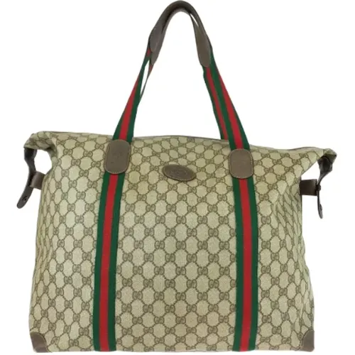 Pre-owned Weekend Bags, female, , Size: ONE SIZE Pre-owned Canvas travel-bags - Gucci Vintage - Modalova