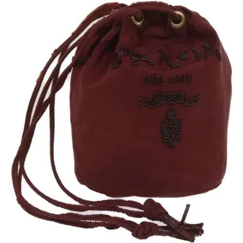 Pre-owned Bucket Bags, female, , Size: ONE SIZE Pre-owned Nylon prada-bags - Prada Vintage - Modalova