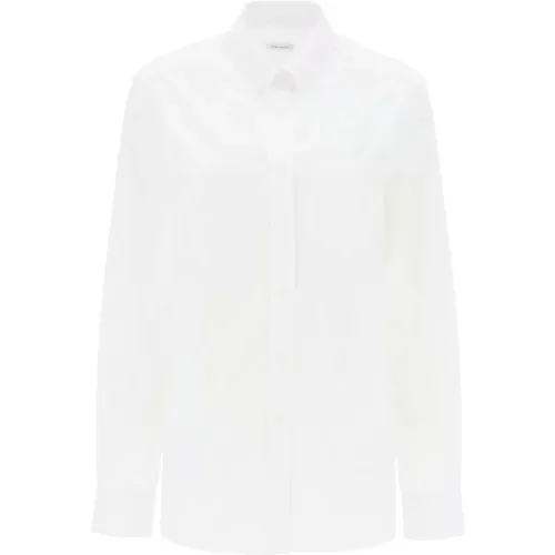 Klassische Weiße Button-Up Bluse , Damen, Größe: S - Saks Potts - Modalova