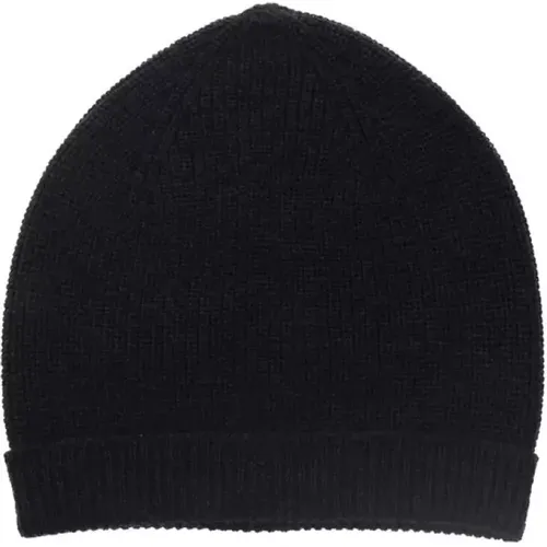 Beanies, male, , Size: S Merino Wool Ribbed Hat - Alpha Studio - Modalova