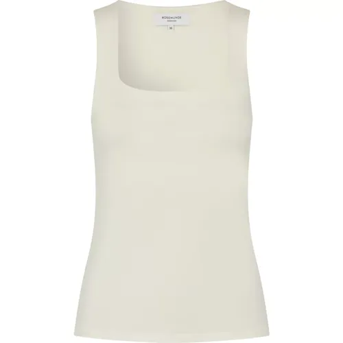 Square Neck Top in Offwhite - Rosemunde - Modalova