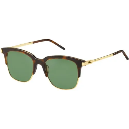 Stylische Sonnenbrille in Havana/Gold mit grüner Linse - Marc Jacobs - Modalova
