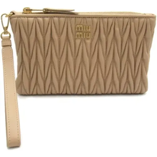 Pre-owned Fabric pouches , female, Sizes: ONE SIZE - Miu Miu Pre-owned - Modalova