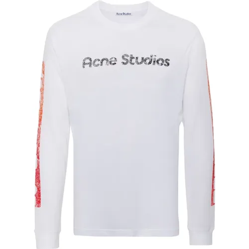 Langarm T-Shirt mit Grafikdruck - Acne Studios - Modalova