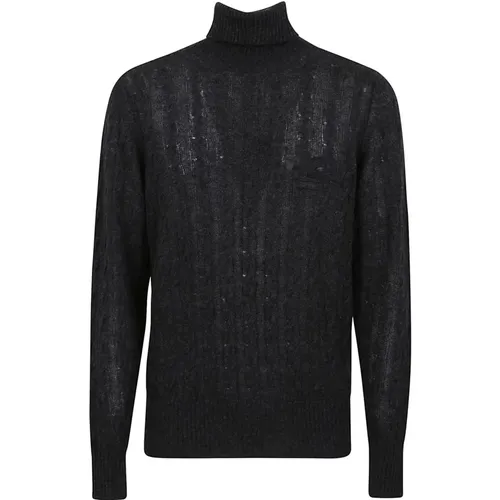 Turtlenecks, male, , Size: L Cashmere Polo Neck Sweater with Pegaso Logo Embroidery - ETRO - Modalova