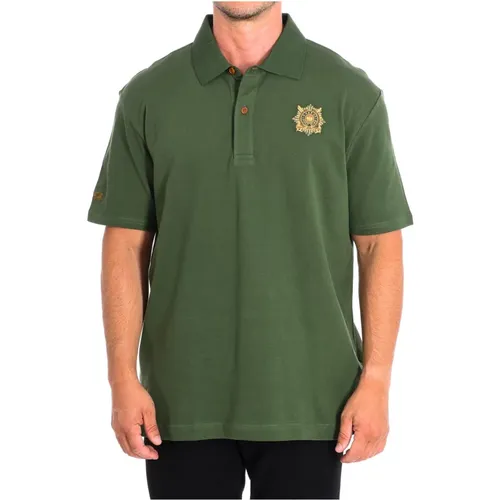 Kurzarm Polo Shirt in Olivgrün , Herren, Größe: 4XL - LA MARTINA - Modalova