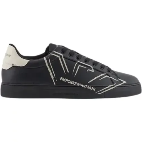 Sneakers, male, , Size: 9 1/2 US Eagle Sneaker Aw24 - Emporio Armani - Modalova