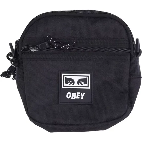 Messenger Bags, male, , Size: ONE SIZE Twill Traveler Bag - Obey - Modalova