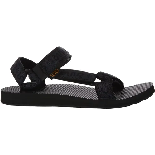 Universal Sandals Navy Snake Print , male, Sizes: 13 UK, 10 1/2 UK, 11 1/2 UK - Teva - Modalova