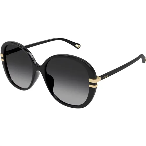 Grey Shaded Sunglasses , female, Sizes: 58 MM - Chloé - Modalova