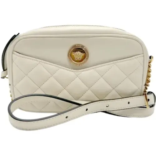 Pre-owned Cross Body Bags, female, , Size: ONE SIZE Pre-owned Leather shoulder-bags - Versace Pre-owned - Modalova