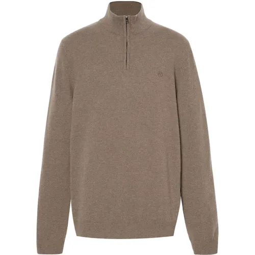 Brauner Reißverschluss Pullover Cohas Brook,Grauer Merinowoll-Zip-Pullover Cohas Brook,Dunkelblauer Reißverschluss Pullover Cohas Brook - Timberland - Modalova