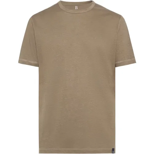 T-Shirts , Herren, Größe: L - Boggi Milano - Modalova