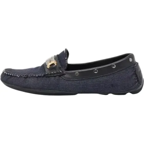 Pre-owned Flats, female, , Size: 10 US Pre-owned Denim flats - Dolce & Gabbana Pre-owned - Modalova