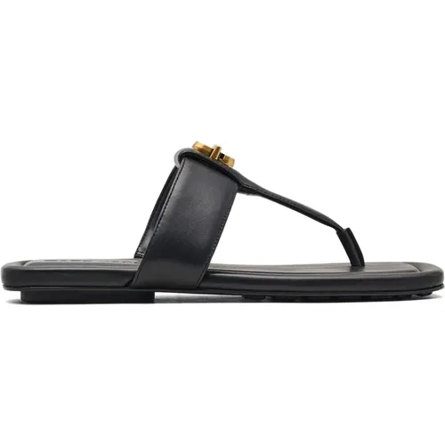 Flip Flops, female, , Size: 11 US Slip-On Shoes with Logo Sole - Marc Jacobs - Modalova