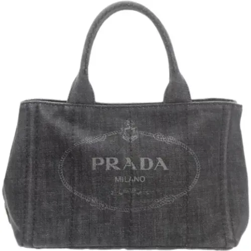 Pre-owned Tote Bags, female, , Size: ONE SIZE Pre-owned Cotton prada-bags - Prada Vintage - Modalova