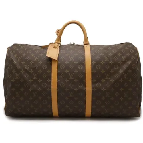 Pre-owned Weekend Bags, female, , Size: ONE SIZE Pre-owned Canvas travel-bags - Louis Vuitton Vintage - Modalova